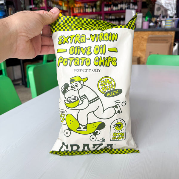 Graza's Perfectly Salty Chips Fried in Evoo