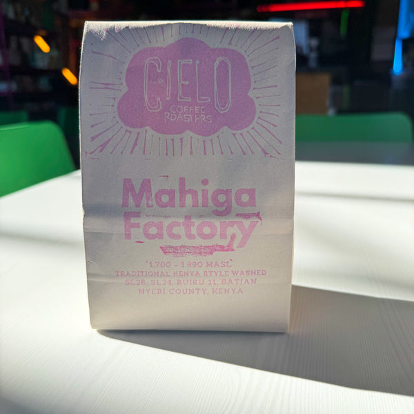 Cielo Coffee Roasters 10oz Mahiga Factory Traditional Kenya Style Washed